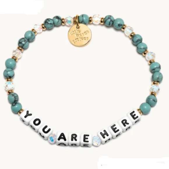 Little Words Project Jewelry - NWT - Little Words Project "You Are Here" Bracelet – Stretch Fit